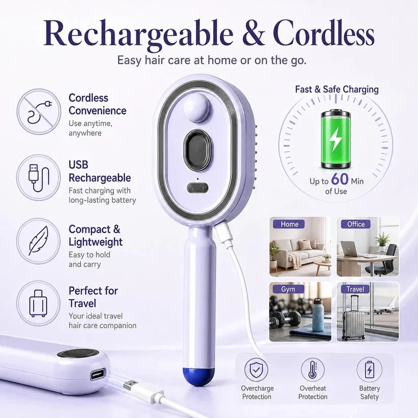 3-in-1 Electric Spray Massage & Self-Cleaning Brush