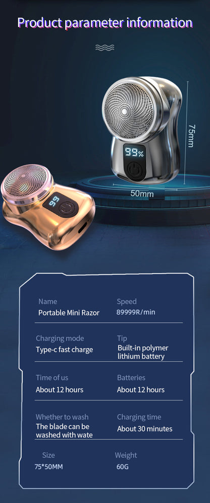 Mini Electric Shaver Model 2202 - Digital